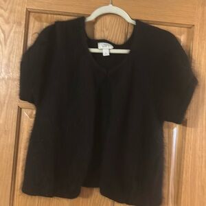 Loft fuzzy sweater size L Black